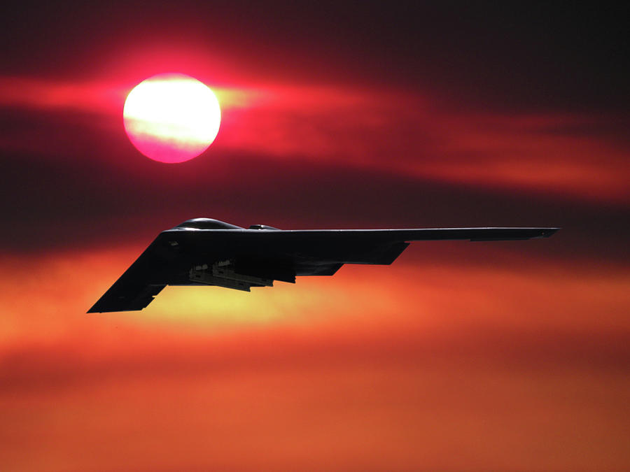 b 2 stealth bomber in the sunset erik simonsen