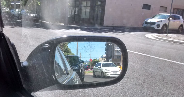 driver side mirror hazards