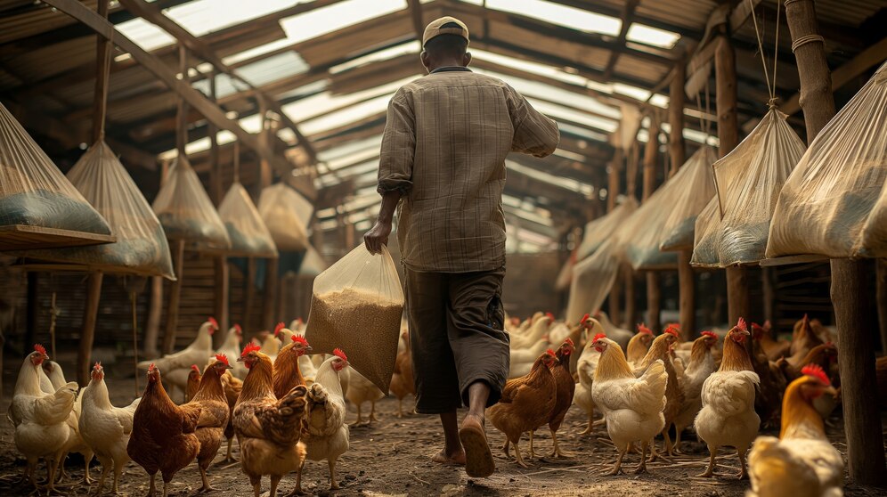 photorealistic scene poultry farm with people chickens 23 2151462292