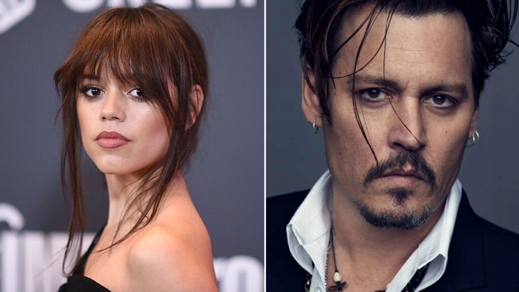 Jenna Ortega and Johnny Deep