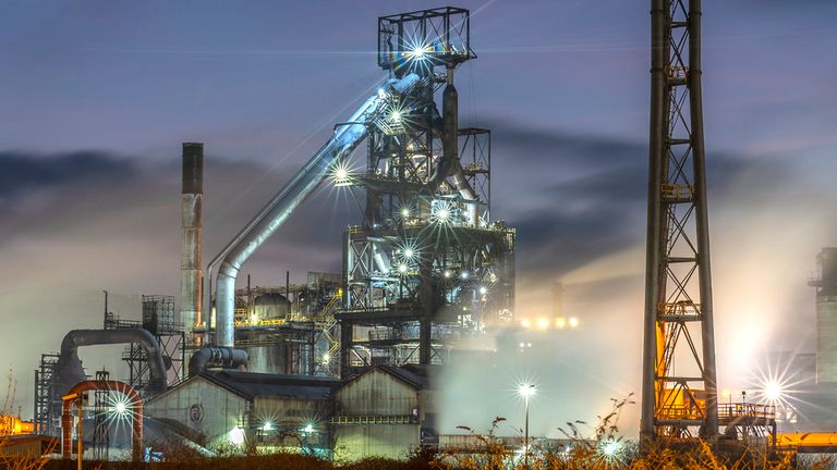 skynews tata steel steelworks 6518008